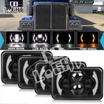 4PCS 4X6" Led Headlight High/low Beam Drl For Western Star 4900 Semi Truck. Fixed Price $75.44.