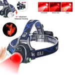 Led Headlamp Usb Rechargeable Red Headlight Hunting Fishing Torch. Fixed Price $9.99.