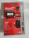 New Milwaukee 2012R Rechargeable Magnetic Headlight & 4 Hard Hat Clips Headlamp. Fixed Price $68.99.