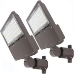 2PACK 150W Led Parking Lot Light With Dusk Dawn Photocell, Slipfitter Moun.... Fixed Price $151.39.
