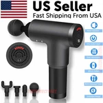Gun Percussion Massager Deep Tissue Muscle Vibrating Relaxing + 4 Heads. Fixed Price $27.59.
