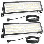2 Pack Linkable Led Shop Light (built-in Outlet) 100W 15000LM Aluminum Plug.... Fixed Price $67.79.