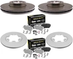 Ultra-premium Front Rear Brake Pads & Coated Rotors Fits 15-19 T150 T250 T350 Hd. Fixed Price $476.00.