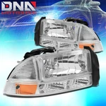 For Dodge 97-04 Dakota 98-03 Durango Euro Chrome Housing Amber/signal Headlights. Fixed Price $81.99.