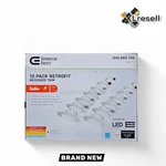 Commercial Electric 5/6" Led Recessed Light Trim W/ Selectable Cct (12-PACK). Fixed Price $87.92.
