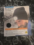 Brookstone Led Beanie. Compact Size And Light Weight. A6 New In Box - Black. Fixed Price $13.00.