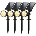 Solar Lights Outdoor Waterproof, Upgraded 3-LEVEL Ultra Bright Led Spotl.... Fixed Price $58.24.