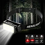 Led Sensor Headlamp Rechargeable Cob Torch Built-in Battery Flashlight. Fixed Price $19.94.
