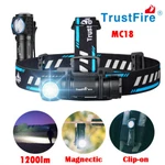 Trustfire 1200 Lumen Rechargeable Headlamp Magnet Headlight Led Flashlight. Fixed Price $42.99.