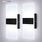 Lightess Modern Wall Sconces Set Of Two Indoor Led Mounted Lamp Hardwire.... Fixed Price $93.89.