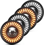 Braveway Anti-glare 5.75" Led Headlights, 5-3/4 Inch Round 4PCS (sun), Black. Fixed Price $217.29.