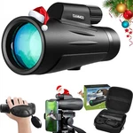 12X50 Monoculars For Adults High Powered Low Light Binocular One Eye Gift Black. Fixed Price $39.99.