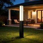 Skyglow 71" Lamp Post Light, 12V Voltage Aluminum Led IP55 Waterproof. Fixed Price $150.00.