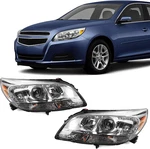 Headlights Compatible With Chevy Malibu 2013 2014 2015 Halogen Headlamps. Fixed Price $282.99.