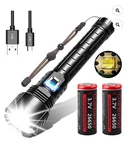 Garberiel Xhp Rechargeable Led Flashlight High 120000 Super Bright. Fixed Price $36.00.