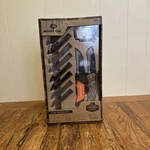 Mossy Oak 11 Piece Dress Kit Knife Set Orange Camo Headlamp New Deer Hunting. Fixed Price $24.88.