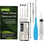 Tonsil Stone Remover 6.75" Led Tool Kit Attachment Tips Oral Irrigator Light. Fixed Price $21.99.