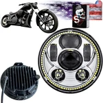 Slk-lights VT1300 Fury Led Headlight Chrome Halo Daymaker 5 3/4IN Direct Fit. Fixed Price $338.70.