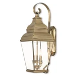 Livex Exeter Light Outdoor Wall Lantern, Antique Brass/beveled 2593-01. Fixed Price $1149.96.