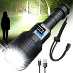 Ultra Bright 200000 Lumens Rechargeable Led Flashlight - Waterproof & Zoomable. Fixed Price $116.99.