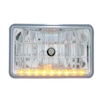 United Pacific 31374 4" X 6" Crystal Headlight W/ 9 Led Position. Fixed Price $66.45.