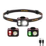 Everbrite Led Rechargeable Headlamp With Hat Clip 7 Modes White/red/green Lights. Fixed Price $18.99.