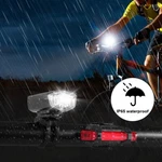 Jacobsparts Usb Rechargeable Led Bicycle Headlight Bike Front Rear Lamp - Black. Fixed Price $8.99.