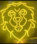 The Alliance Neon Lion Sign Led Light Adjustable Usb Powered Wall Decor Scratche. Fixed Price $21.99.