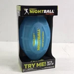 Tangle Nightball Football Glow In The Dark Tap Light Up Led Blue 10" New!. Fixed Price $36.51.
