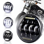 5.75INCH 3/4 Headlight With White Halo Drl 66W Motorcycle Driving. Fixed Price $74.38.