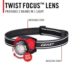 Coast 31161, FL85R 1250 Lumen Pure Focus Rechargeable Headlamp W/red Green Leds. Fixed Price $41.83.