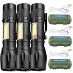 3X Super Bright Led Tactical Flashlight Mini Usb Rechargeable Lamp Modes. Fixed Price $17.59.