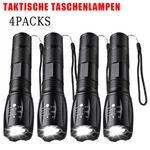 4 Pack Super-bright Led Tactical Flashlight 5 Modes Zoomable Torch High Lumens. Fixed Price $20.99.