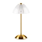 Abbott Collection Trilite Led Table Lamp, Cordless Rechargeable Light (gold/w.... Fixed Price $87.61.