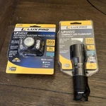 Luxpro LP500V2 Compact Led Flashlight & LP345V2 Multi-color Headlamp. Fixed Price $19.95.