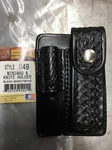 Triple Maglite Minimag Light & Knife Holder Black Basketweave Leather Us Made. Fixed Price $23.33.