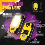 Warsun Rechargeable Work Cob Led Light 3 Modes 1200LM + Power Bank. Fixed Price $19.55.