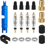 Presta Valve Repair Kit With Cores, Caps, Nuts, Converters And Stem Remova. Fixed Price $13.99.