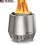 East Oak Fuoco Smokeless Fire Pit 7'' For Patio And Inch, Stainless Steel. Fixed Price $75.66.