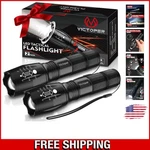 High Performance Tactical Flashlights Waterproof & Impact Resistant - 2 Pack. Fixed Price $24.69.
