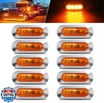 Alfu 10PCS Amber DC12V-24V Led Side Marker Indicator Lights Lamp Front Rear. Fixed Price $34.99.
