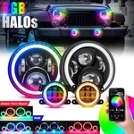Suparee 7"HALO Drl Led Headlights & Foglight For Wrangler Jku Tj Lj 1997-2017. Fixed Price $131.76.