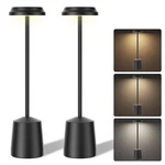 Aluminum Led Cordless Lamps Set Of 2, Portable Rechargeable 5000MAH Bat.... Fixed Price $23.60.