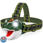 Dx Da Xin Dinosaur T-rex Led Headlamps For Kids Flashlig. Fixed Price $34.99.
