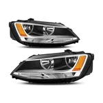 Headlights Assembly Compatible With 2011-2018 Vw Jetta MK6 Halogen Headlamp H.... Fixed Price $168.77.