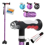 Bigalex Folding Walking Cane With Two Led Lights For Elderly Solid Base Adjus.... Fixed Price $85.39.