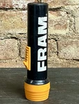 Vintage Fram Oil Filters Black & Yellow Battery Operated Flashlight Advertising. Fixed Price $14.67.