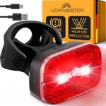 Lichtmeister Bike Tail Light With Reflector And Intelligent Brake Fu. Fixed Price $20.73.