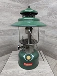 Vintage Oct 1953 Coleman 228E Camping Lantern Green Big Hat Tested!!. Fixed Price $100.00.