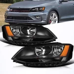 Headlights Assembly Compatible 2011-2018 Vw Jetta MK6 Without Drl Haloge.... Fixed Price $219.58.